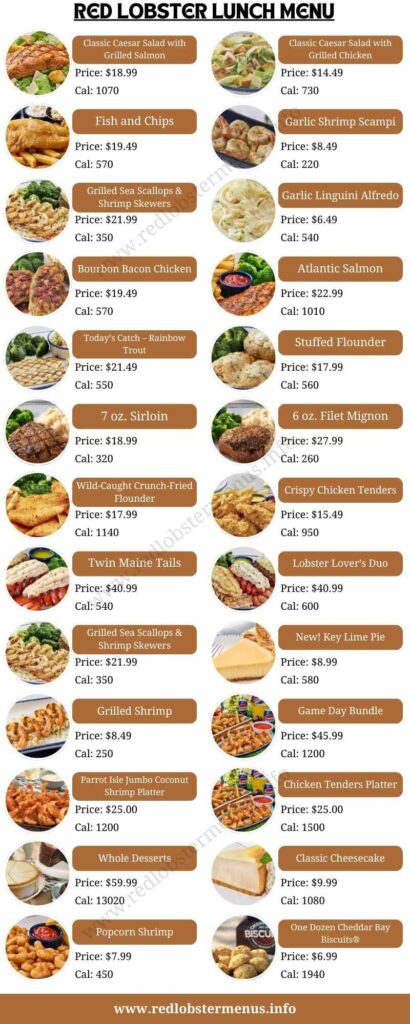Red Lobster Lunch Menu [ Updated April 2024 ]