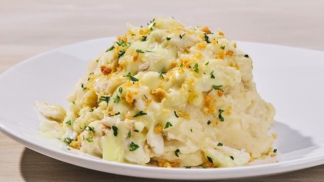 Crab-Topped Mashed Potatoes